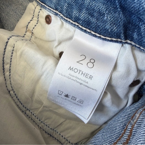 MOTHER Superior High Waisted Rider Ankle Jeans Far Beyond The Sky Size 28 - Picture 5 of 11